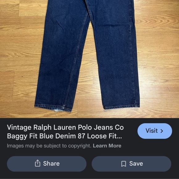 Ralph Lauren Denim - Ralph Lauren Dark Blue Relaxed Jeans Lauren denim 14